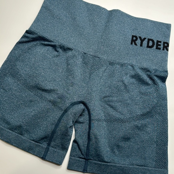 Ryderwear Seamless Shorts, size small, teal marl - Picture 3 of 7